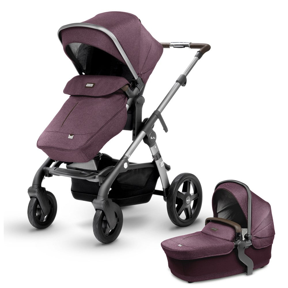 2018 Silver Cross Wave Stroller - Claret (Wave Board Compatible)