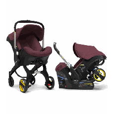 Doona Infant Car Seat Stroller with Base - Cherry Burgundy