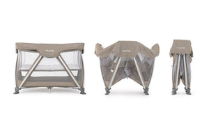 Nuna Sena Mini Pack and Play Playard Travel Crib with Bassinet - Night Black